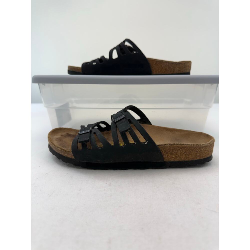 Birkenstock Granada Black Sandals Size 37 Wide - Picture 5 of 9